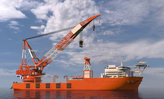 烟台打捞局5000吨级起重打捞工程船